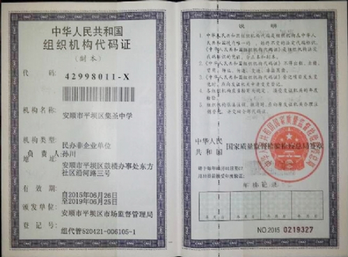 組織機構(gòu)代碼證